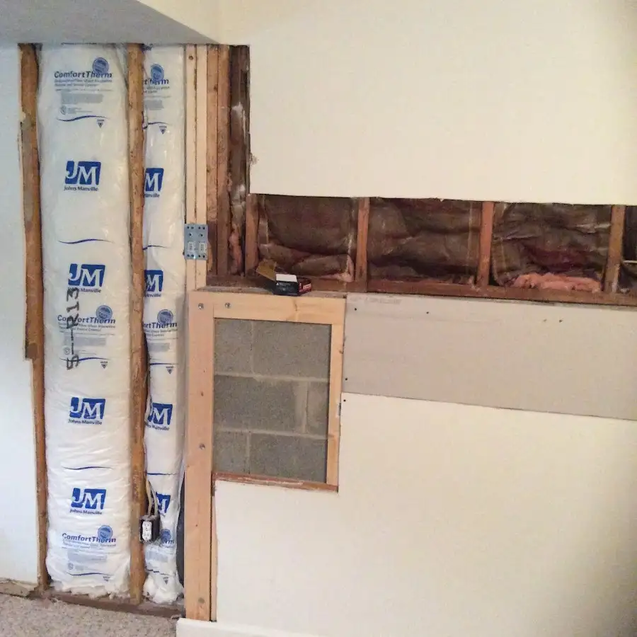 Wall insulation replacement during Structural Drying in Gold River